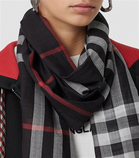 burberry scarf small checkered|Burberry reversible check silk scarf.